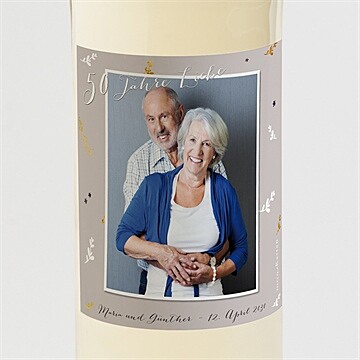 Flaschenetikett Hochzeitsjubiläum Ref. N3002114