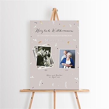 Willkommensschild Hochzeitsjubiläum Ref. N260375