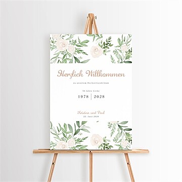Willkommensschild Hochzeitsjubiläum Ref. N260374