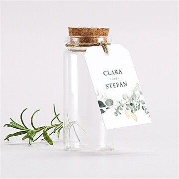 Glasfläschchen mit Korken Hochzeit ref. N291850