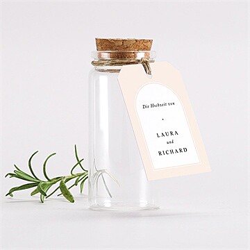 Glasfläschchen mit Korken Hochzeit ref. N291854