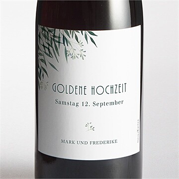 Flaschenetikett Hochzeitsjubiläum ref. N3002138