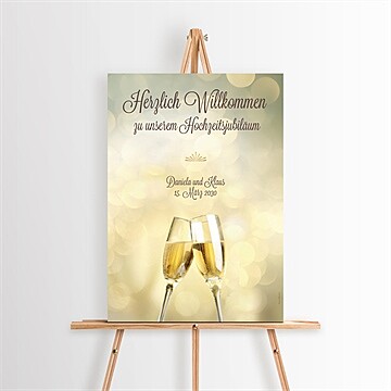Willkommensschild Hochzeitsjubiläum Ref. N260371