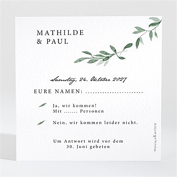 Antwortkarte Hochzeitsjubiläum Ref. N3001570