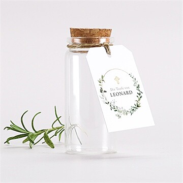 Glasfläschchen mit Korken Taufe ref. N291787