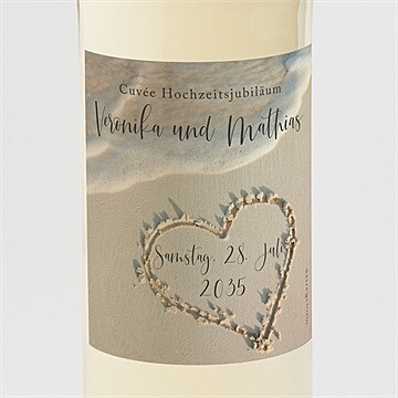 Flaschenetikett Hochzeitsjubiläum Ref. N3002125