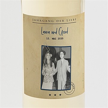 Flaschenetikett Hochzeitsjubiläum Ref. N3002116