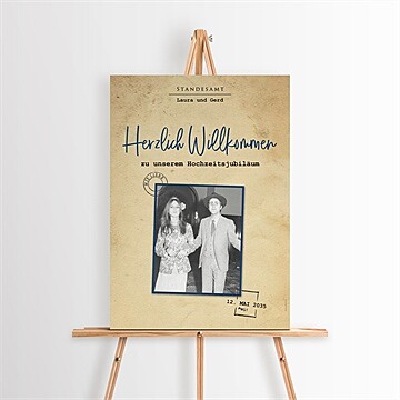Willkommensschild Hochzeitsjubiläum Ref. N260382
