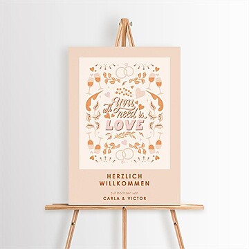 Willkommensschild Hochzeit Ref. N260521