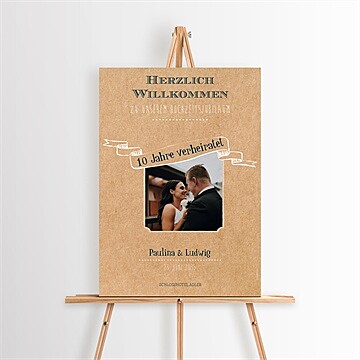 Willkommensschild Hochzeitsjubiläum Ref. N260389