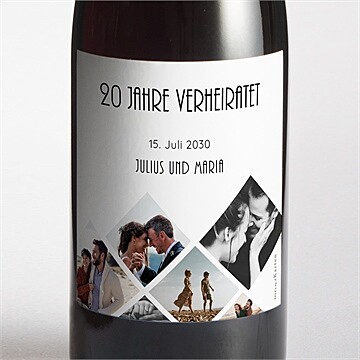 Flaschenetikett Hochzeitsjubiläum Ref. N3002142