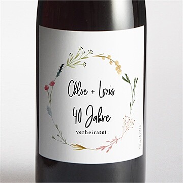 Flaschenetikett Hochzeitsjubiläum Ref. N3002120