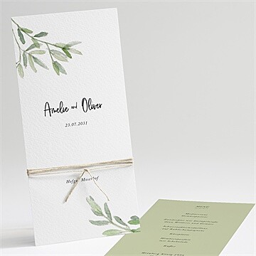 Menükarte Hochzeit Ref. N221180