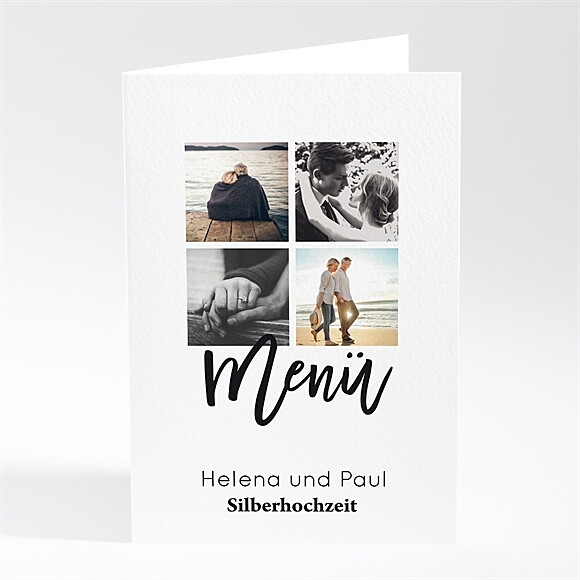 Menükarten Hochzeitsjubiläum Family-Stories ref.N401496