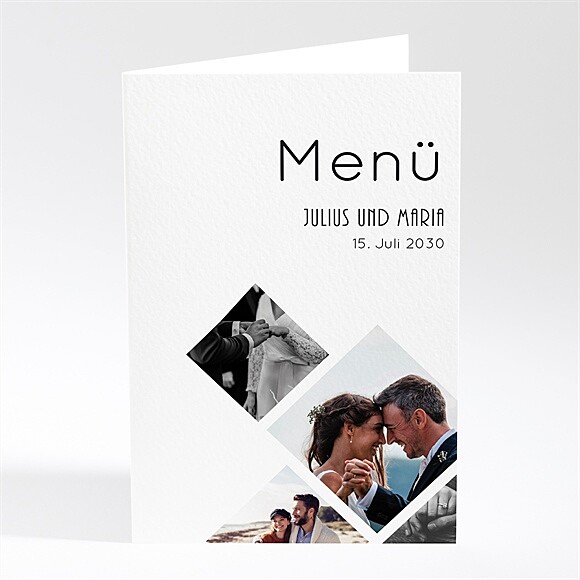 Menükarten Hochzeitsjubiläum Love-Stories ref.N401510
