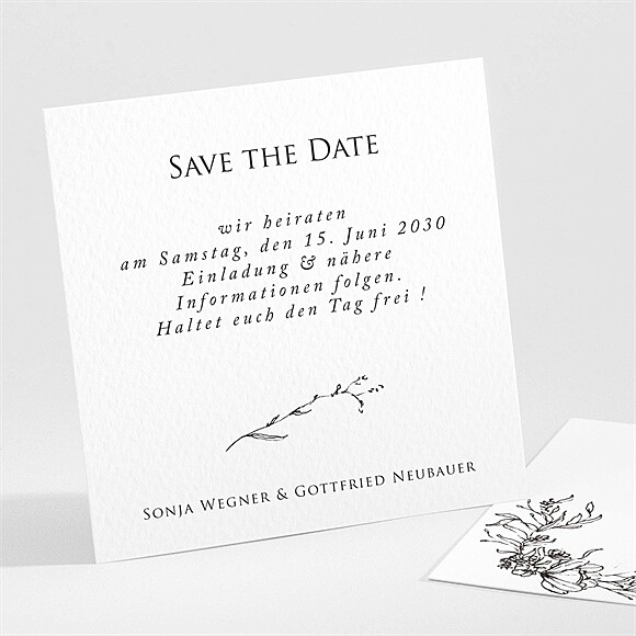 Save the Date Karte Unsere Hochzeit ref.N301100