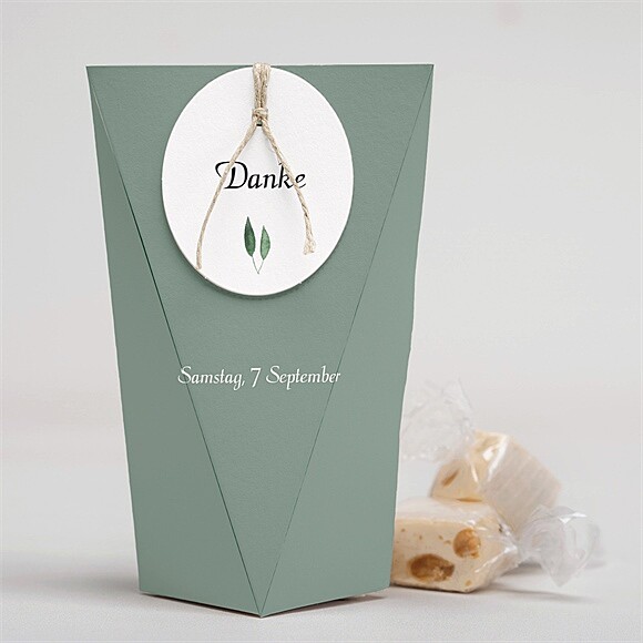 Geschenkbox Hochzeit Blätterband - Schachtel ref.N520132