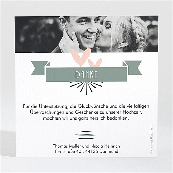 Dankeskarte Hochzeit Wir zwei ref.N3001655