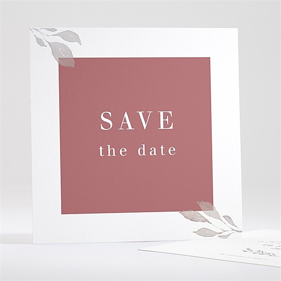 Save the Date Karte Eleganz in rosa ref.N351288