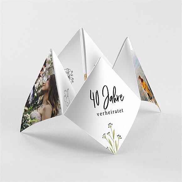 Einladung Hochzeitsjubiläum Origamiliebe ref.N330101
