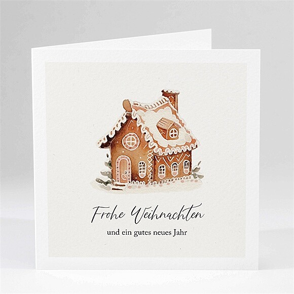 Weihnachtskarte Lebkuchenhaus ref.N451567