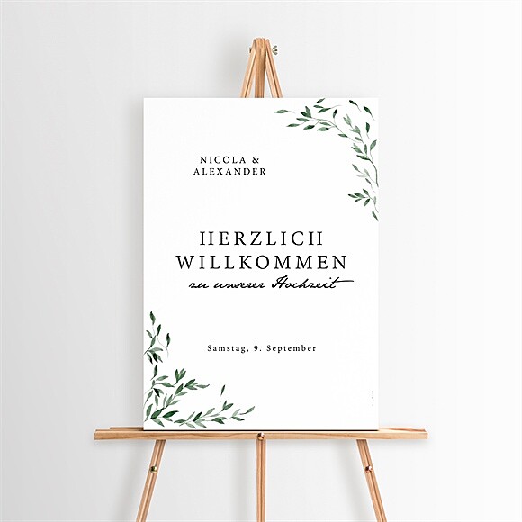 Willkommensschild Hochzeit Unter dem Olivenbaum ref.N260144