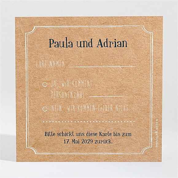 Antwortkarte Hochzeit Postkarte ref.N3001912