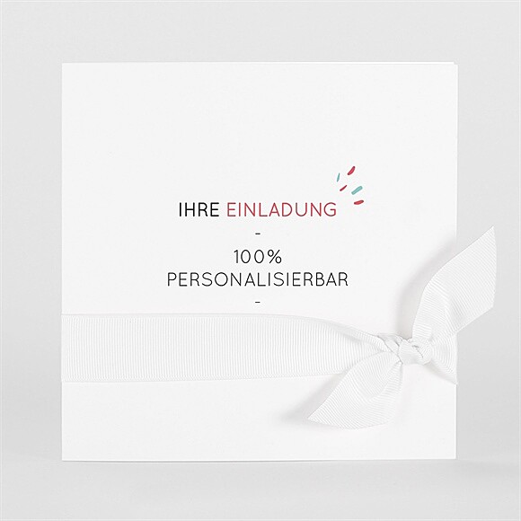 Hochzeitseinladung Blanco 15x15cm (N461110) ref.N461110