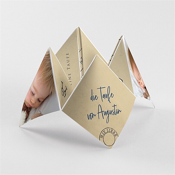 Einladung Taufe Telegramm zur Taufe - Origami ref.N330133