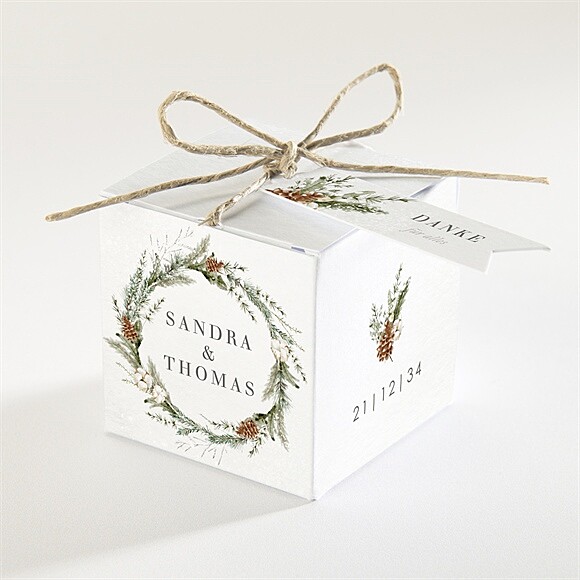 Geschenkbox Hochzeit Hochzeit im Winter ref.N340726