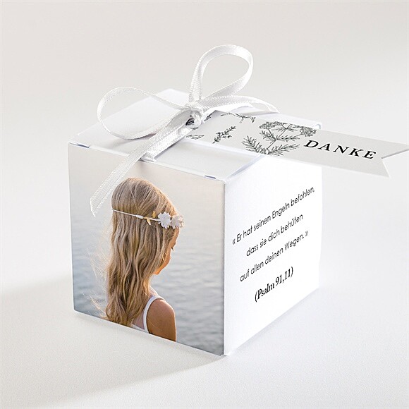 Geschenkbox Kommunion Blätterzeichnung ref.N340419