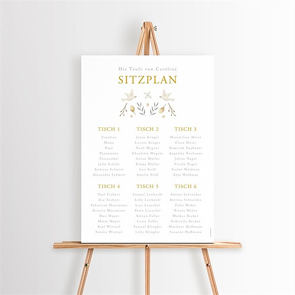 Sitzplan Taufe Zarte Eleganz ref.N260511