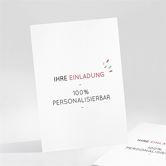 Geburtstagseinladung Blanco - 10,5x14,5 cm (N25116) ref.N251169