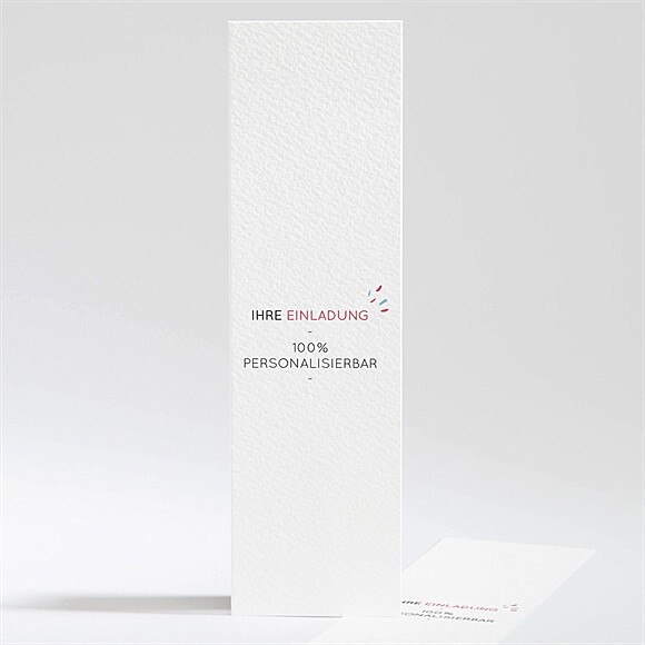 Geburtstagseinladung Blanco - 5,3x19,4cm (N201416) ref.N201416