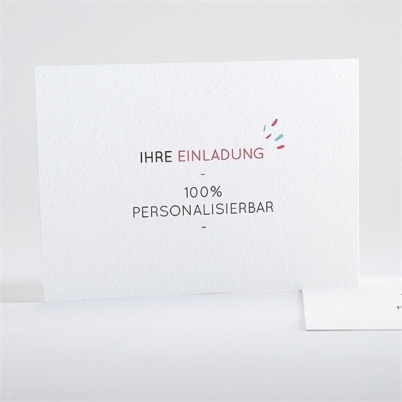 Geburtstagseinladung Blanco 14,5x10,5cm (N15170) ref.N15170