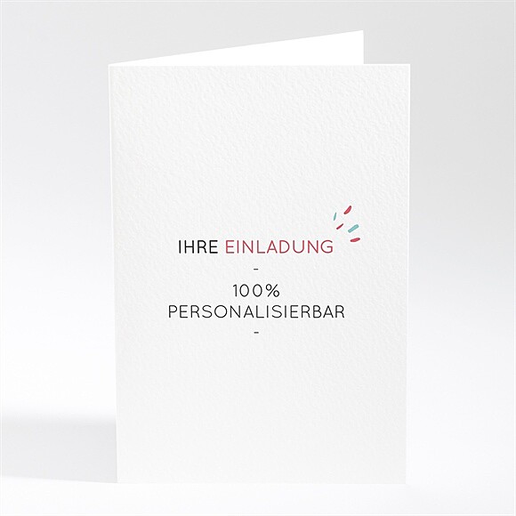 Geburtstagseinladung Blanco - 10x14,5cm (N401928) ref.N401928