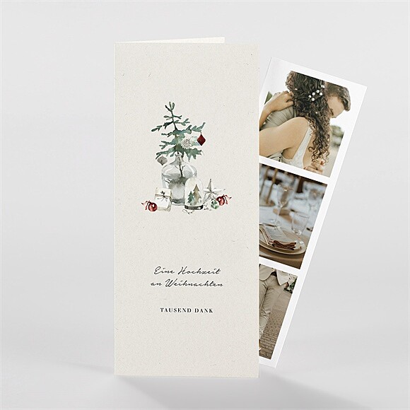 Dankeskarte Hochzeit Wintermärchen ref.N981233