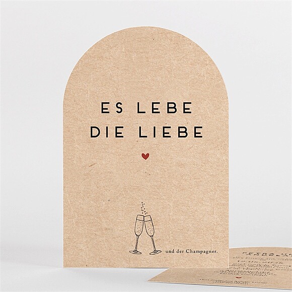 Hochzeitseinladung Es lebe die Liebe ref.N27159