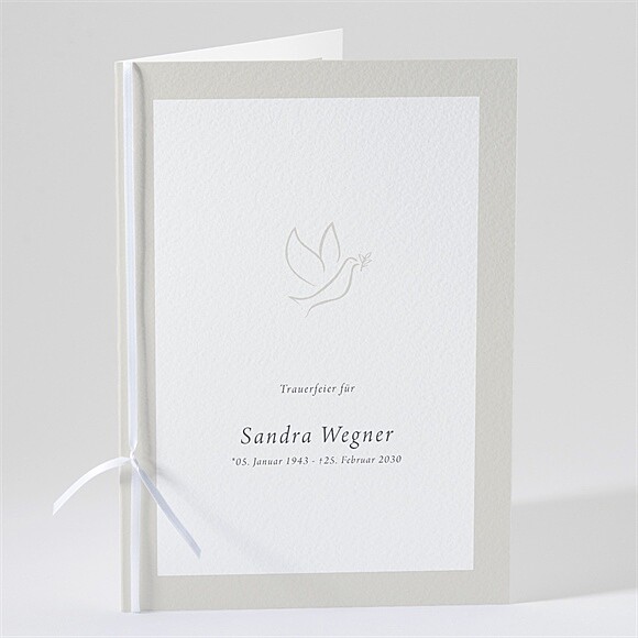 Kirchenheft Trauer Taube der Hoffnung ref.N491629