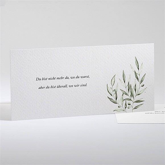 Trauerdanksagung Ewiger Olivenbaum - Quer ref.N131173