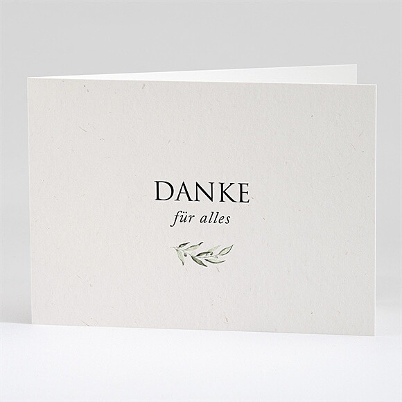 Trauerdanksagung Ewiger Olivenbaum - Klappkarte ref.N42181