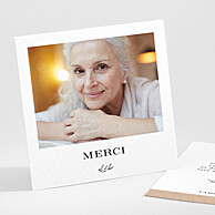 Carte remerciement décès