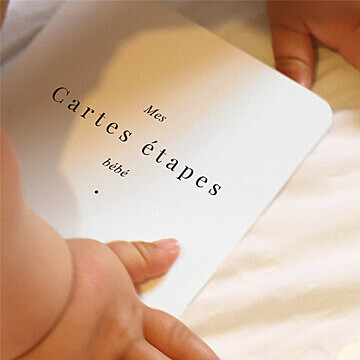 Cartes étapes bébé