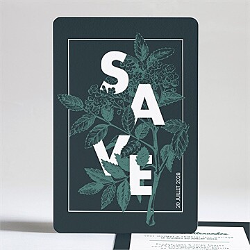 Faire-part mariage save the date gravure