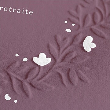 Carte invitation départ à la retraite invitation gaufrage - Détail du faire-part