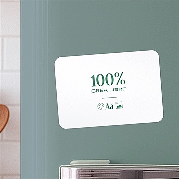 Carte de voeux vierge 100% crea magnet
