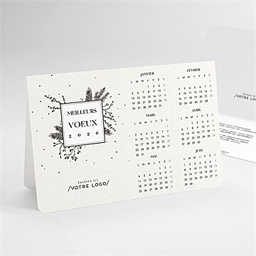 Carte de voeux calendrier chevalet à poser