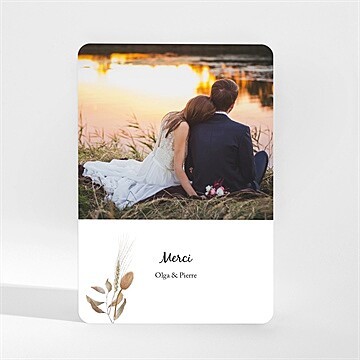 Remerciement mariage notre bouquet d'automne