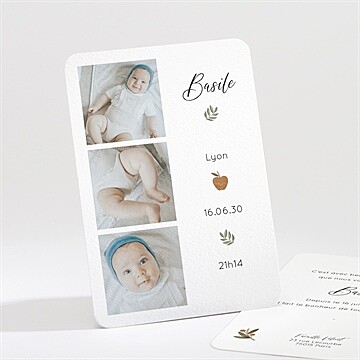 Faire-part naissance présentation