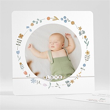 Faire-part naissance dans sa bulle